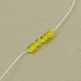 Cuvette 3 mm jaune irisé sur fil