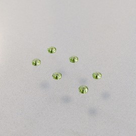 Eclat percé cristal peridot 3 mm
