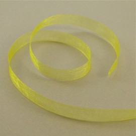 Organza voile jaune 10 mm