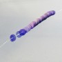 Paillette 4 mm violet irisé sur fil