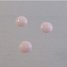 Embossed cabochon 8 mm light pink