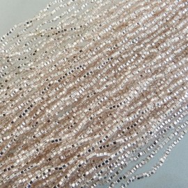 Seed bead 2 mm S/L light pink on strand