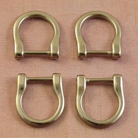Silver bag handle loops