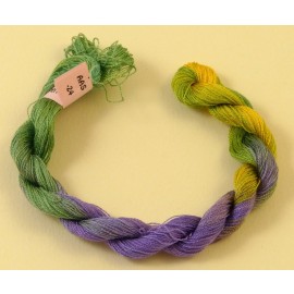 Superfine silk from green to purple n°24