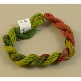 6 strands cotton from red to kaki n°04