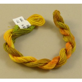 6 strands cotton yellow, orange and green n°12