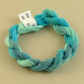 6 strands cotton color-changing aquamarine n°20