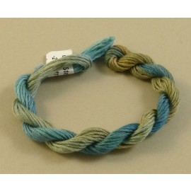 6 strands cotton from blue to beige n°27