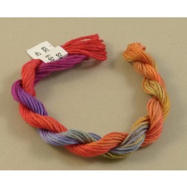 6 strands cotton orange, fuchsia and purple n°47