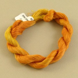 Fine mercerized cotton color-changing orange and yellow n°10