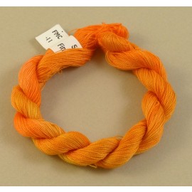 Coton mercerisé fin orange clair changeant