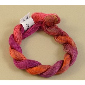 Fine mercerized cotton orange, fuchsia and purple n°47