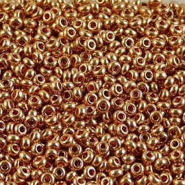 Seed bead Miyuki 15/0 metallic copper gold