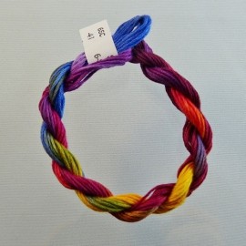 6 strands cotton from yellow to purple n°41