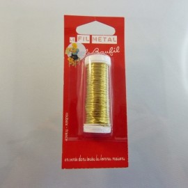 Brass thread gold 0,4 mm « Le Beaufil »