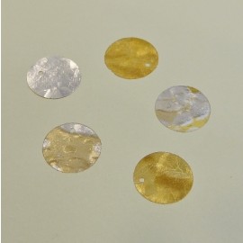 Round sequin 12 mm gold and silver