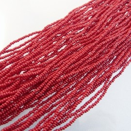 Seed bead 2 mm dark red strand
