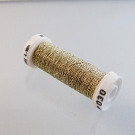 Metalized thread 4 braids light gold 