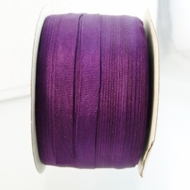 Silk ribbon 7 mm indigo purple