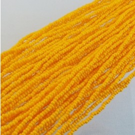 Seed bead 2 mm light orange on strand