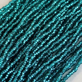 Seed bead 2 mm S/L emerald green on strand