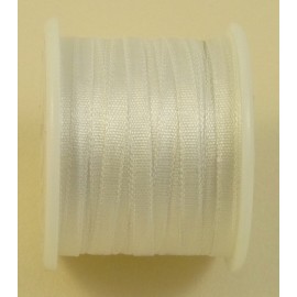 Silk ribbon 2 mm white