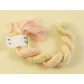 Viscose ribbon 4 mm from ivory to light pink