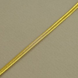 Soutache metallo-plastic gold 3 mm