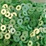 Flat sequin 3 mm light green satin finished