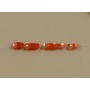 cup sequin 4 mm iridescent melon on strand
