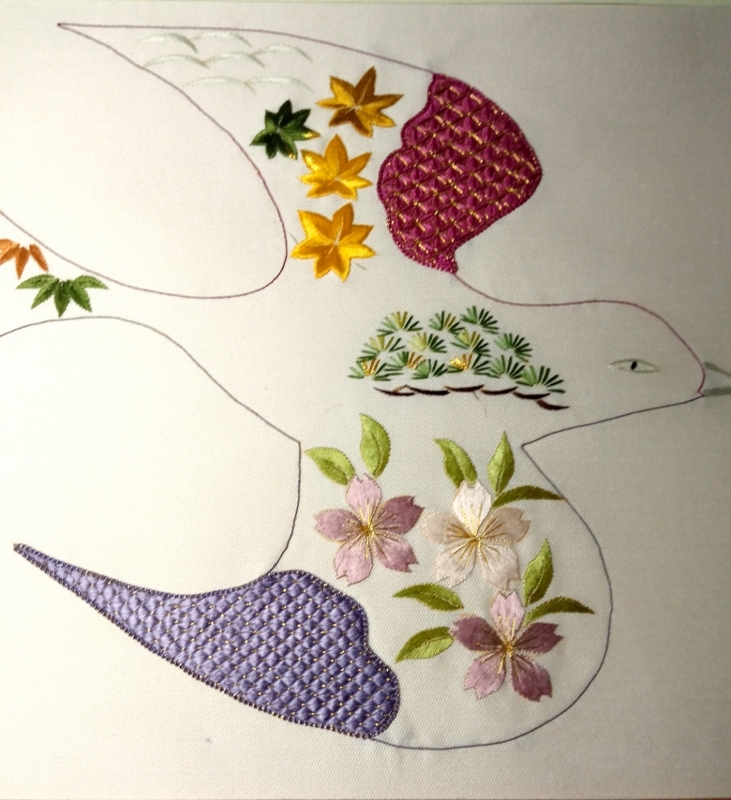 Atelier broderie japonaise colombe